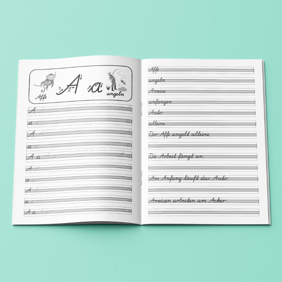 Schreibschrift lernen und üben: Schulausgangsschrift