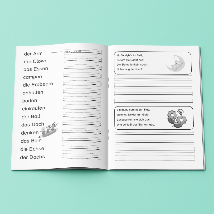 Schreibschrift lernen und üben: Schulausgangsschrift