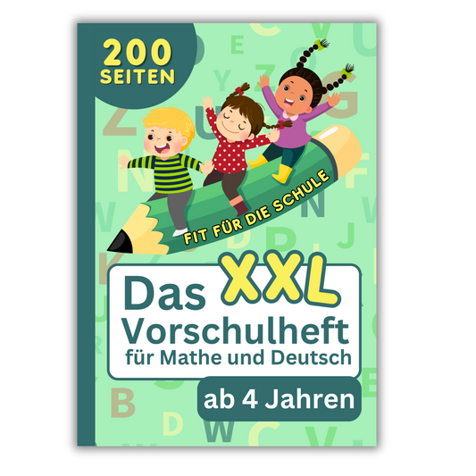XXL-Vorschulheft für Mathe und Deutsch
